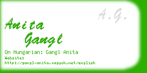 anita gangl business card